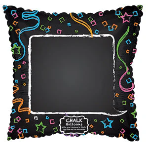10" Airfill Only (Sticks Sold Separately) Chalkboard Pillow Self Sealing Valve Foil Balloon