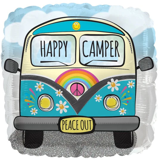 10" Airfill Only (Sticks Sold Separately) Happy Camper Mobile Foil Balloon