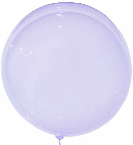 10" Crystal Colorful Bobo Balloon Purple Prestretched (5 Per Bag)