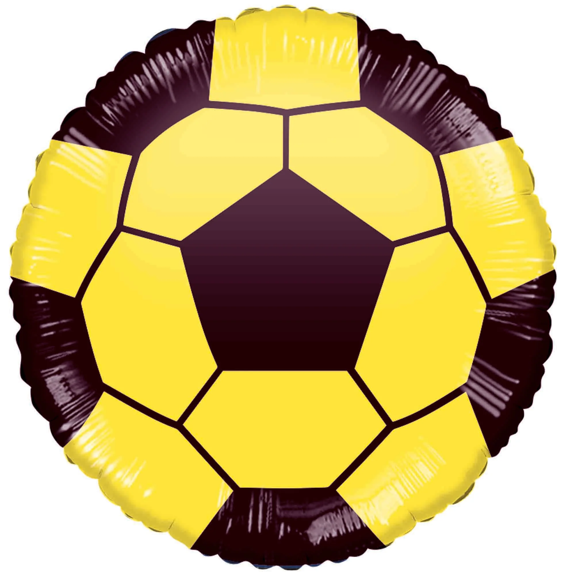 10" Airfill Only (Sticks Sold Separately) Football Yellow/Black Foil Balloon
