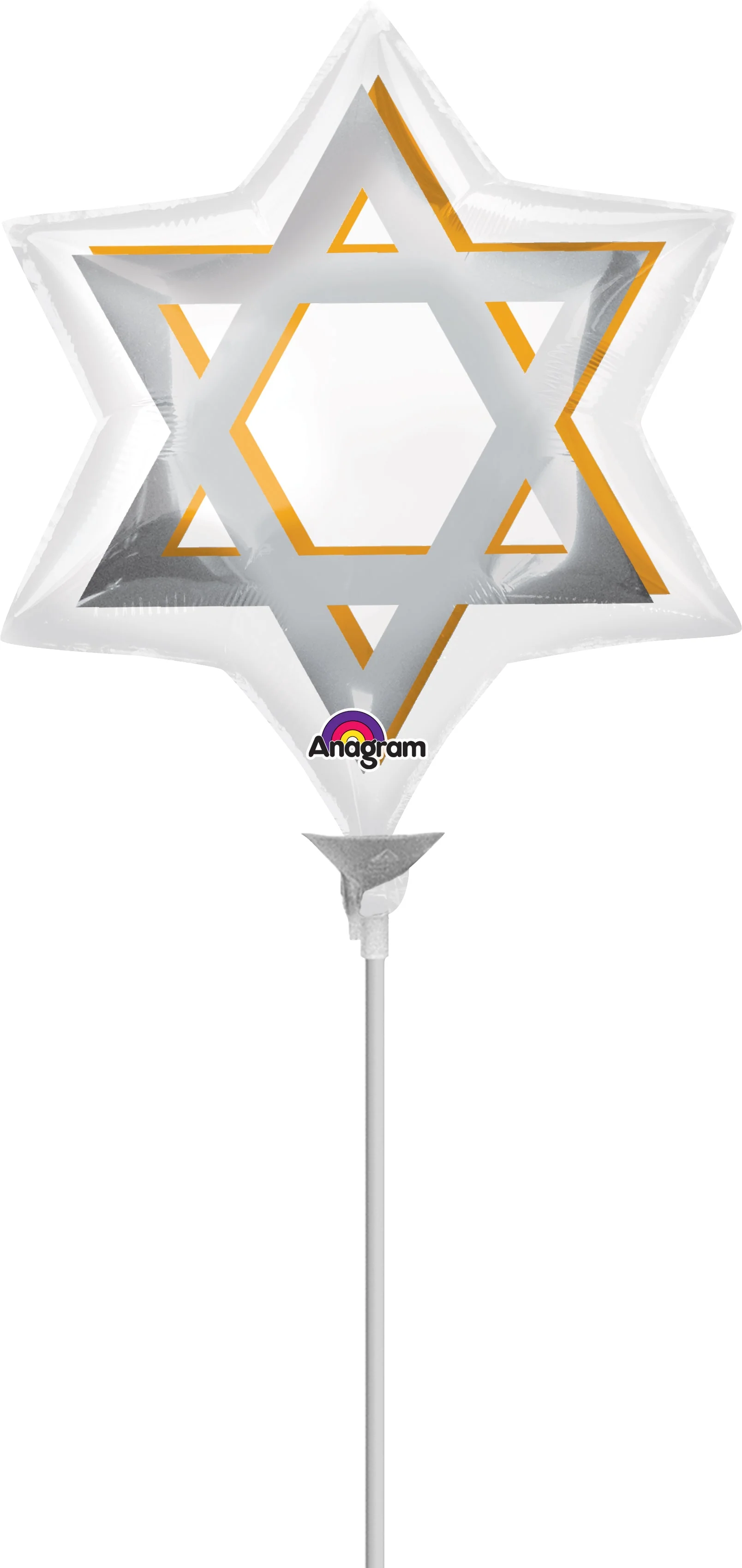 11" Airfill Only (Sticks Sold Separately) Star of David Balloon