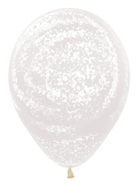 11" Sempertex/Betallatex Graffiti Frosty Clear Marble Latex Balloons