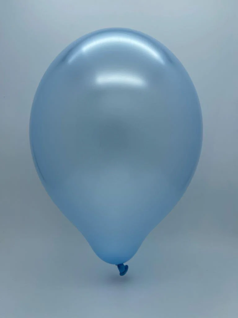 12" Cattex Premium Metal Soft Blue 50 Latex Balloons - Image 2