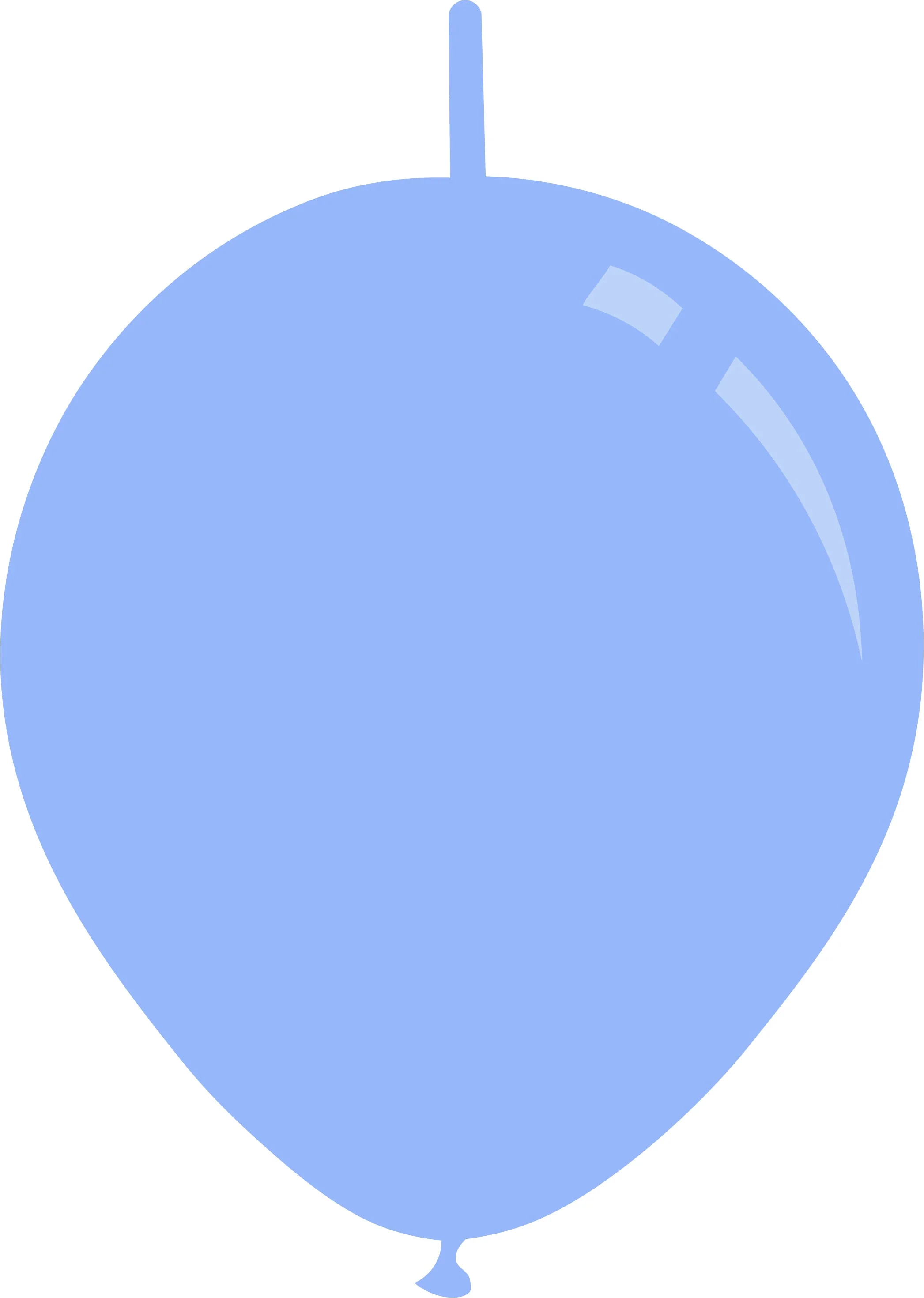 11" Deco Baby Blue Decomex Linking Latex Balloons (100 Per Bag)