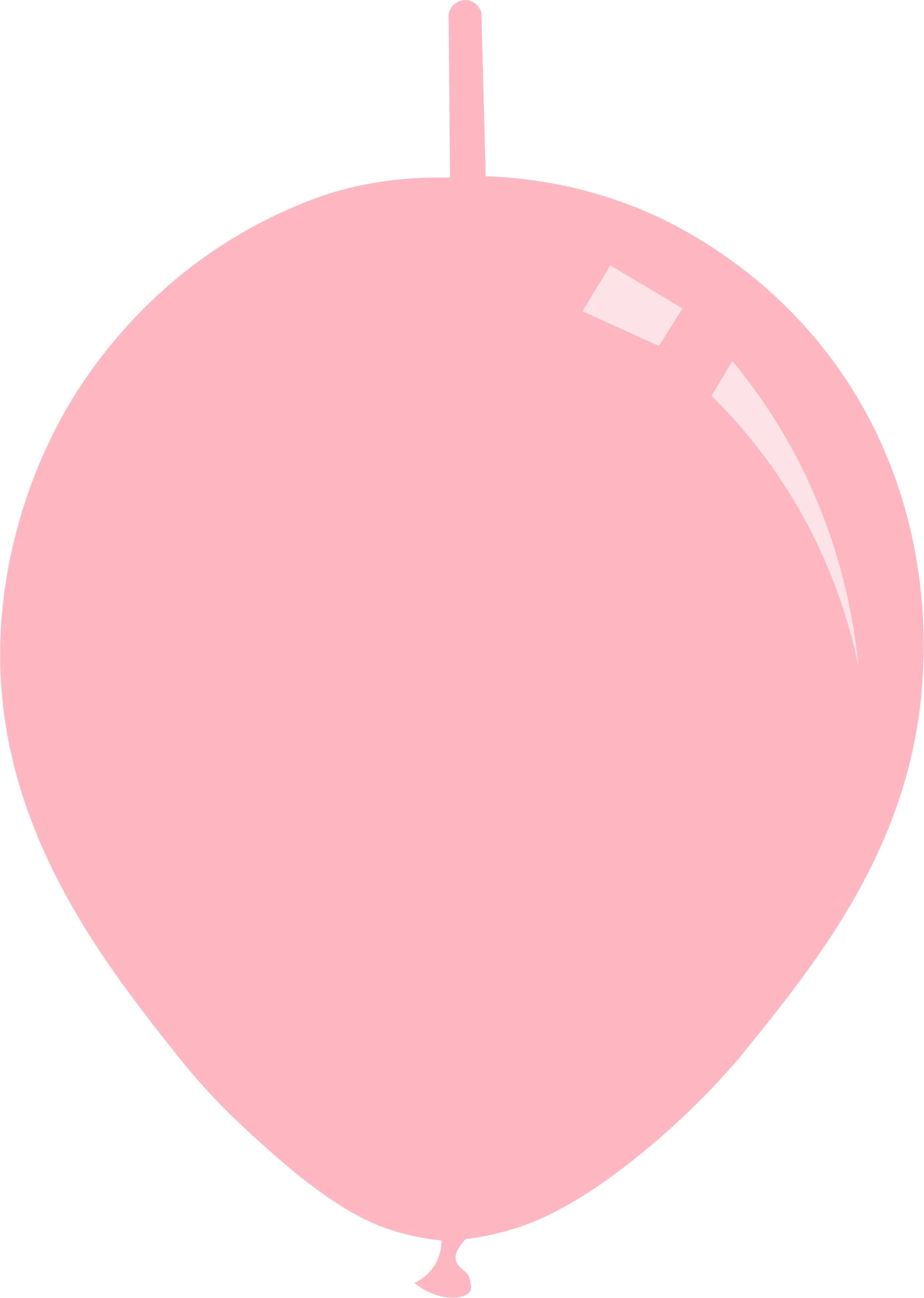 11" Deco Light Pink Decomex Linking Latex Balloons (100 Per Bag)