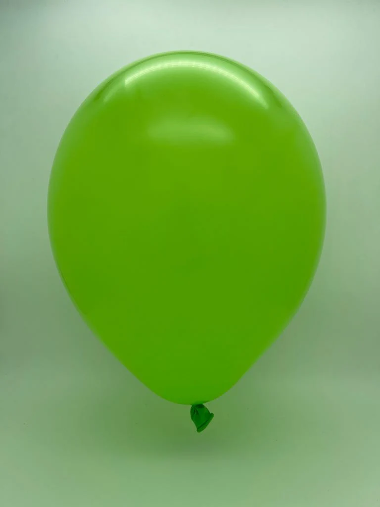11" Deco Lime Green Decomex Linking Latex Balloons (100 Per Bag) - Image 2