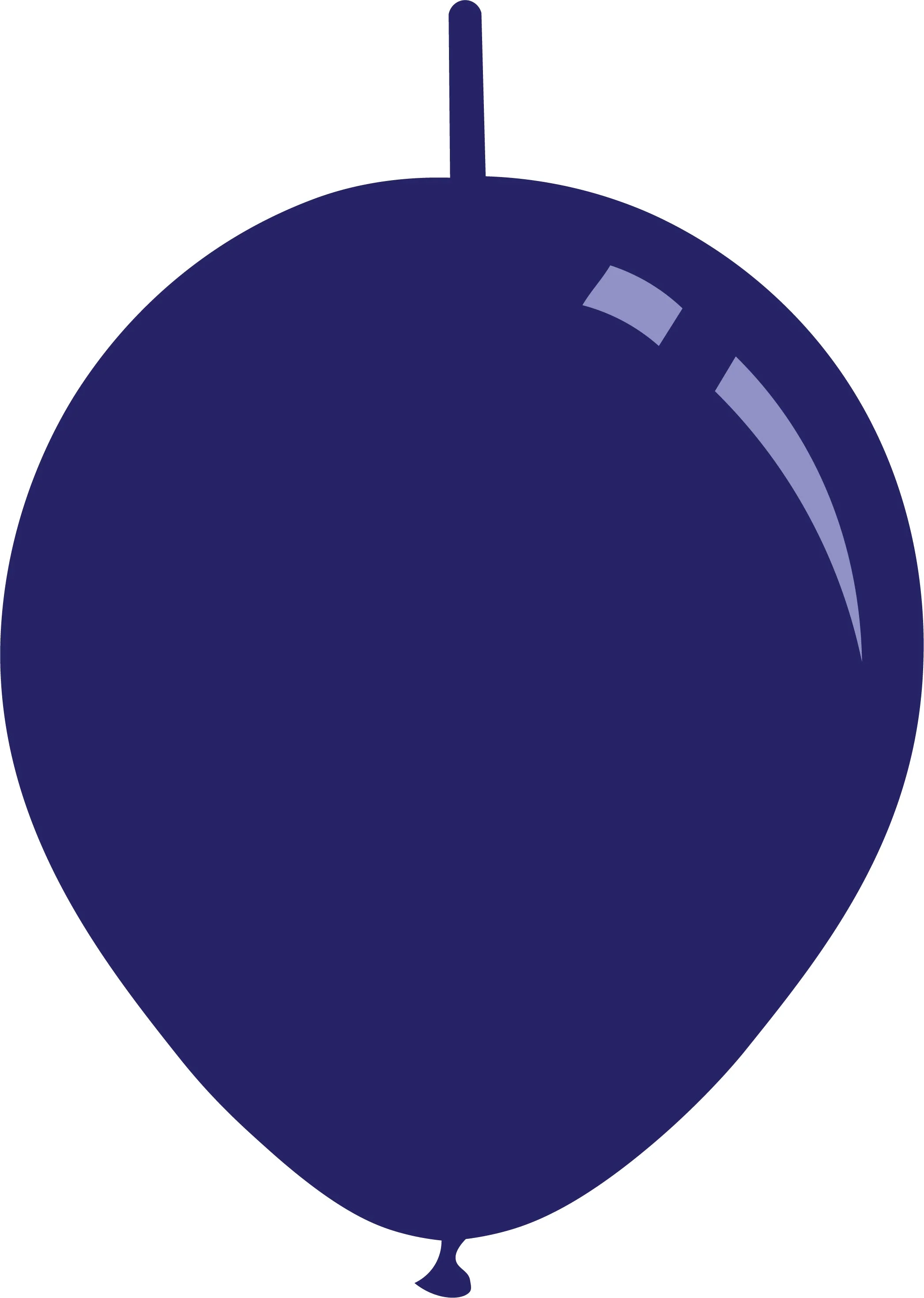 11" Deco Midnight Blue Decomex Linking Latex Balloons (100 Per Bag)