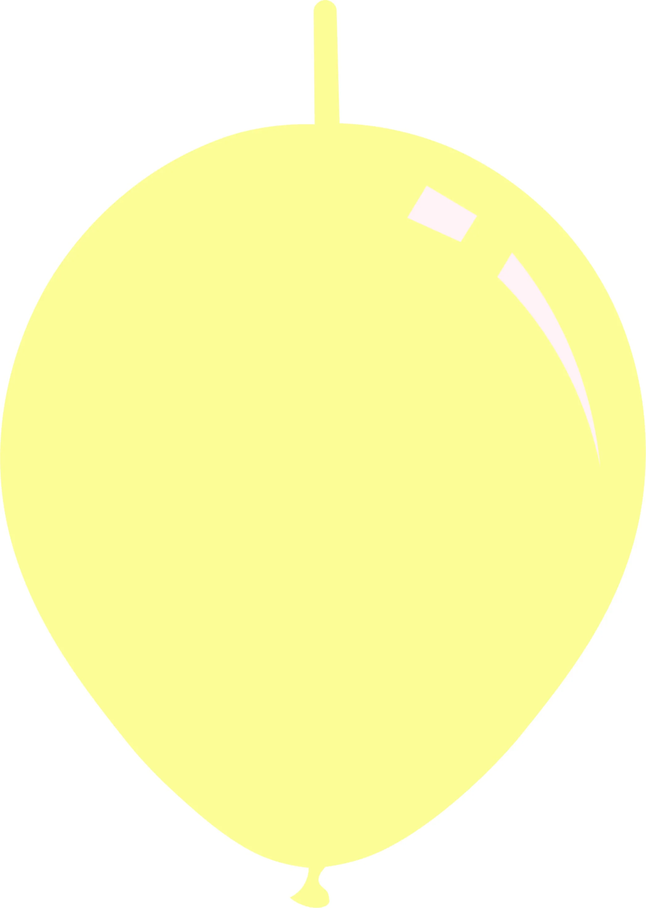 11" Deco Yellowish Decomex Linking Latex Balloons (100 Per Bag)