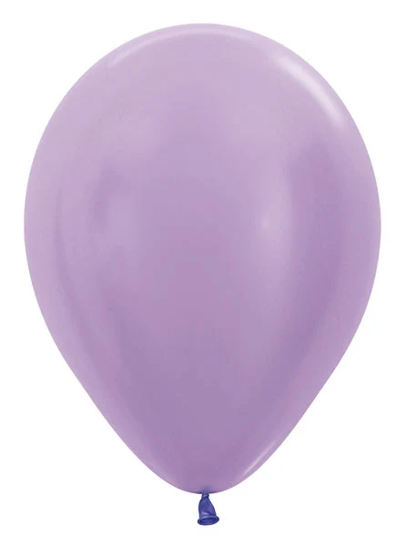 11" Latex Balloons (100 Per Bag) Metallic/Pearl Lilac Sempertex/Betallatex