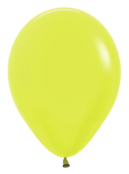 11" Latex Balloons (100 pieces/bag) Neon Yellow Sempertex/Betallatex