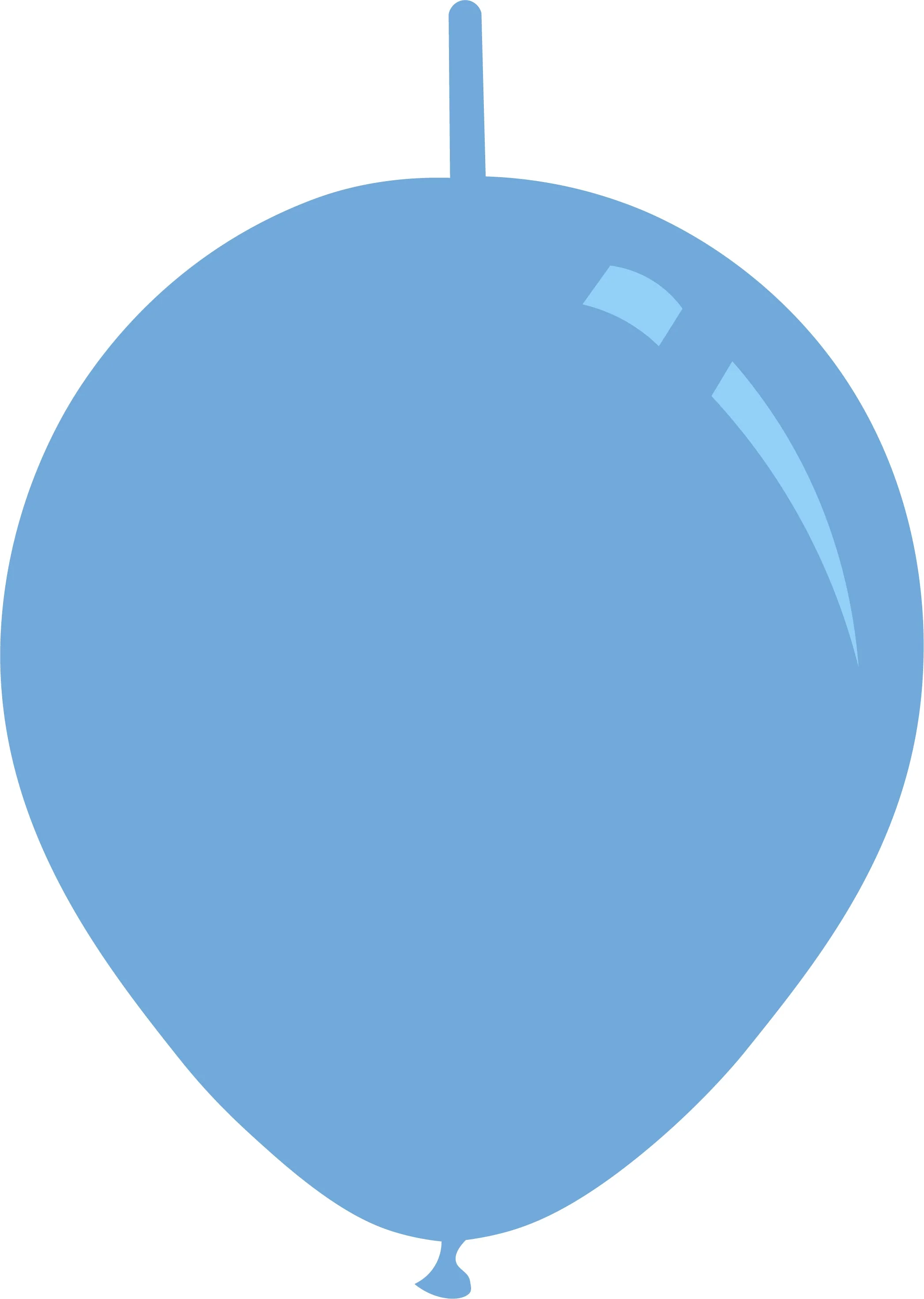 11" Metallic Azure Decomex Linking Latex Balloons (100 Per Bag)