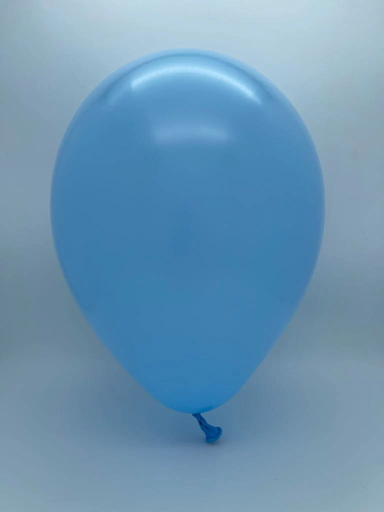 11" Baby Blue Tuftex Latex Balloons Designer Balloons (100 Per Bag) - Image 2