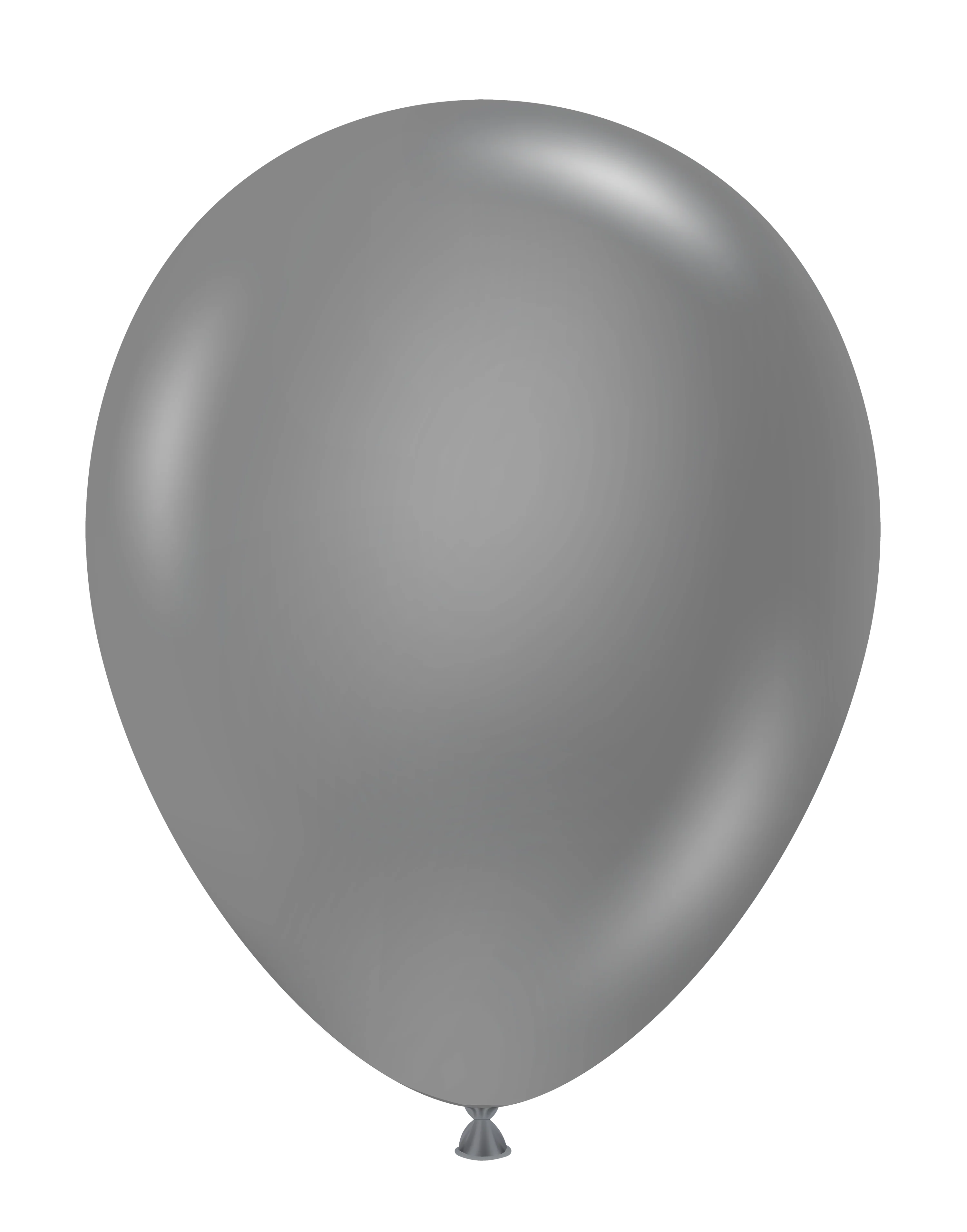 11" Pearl Metallic Silver Tuftex Latex Balloons (100 Per Bag)