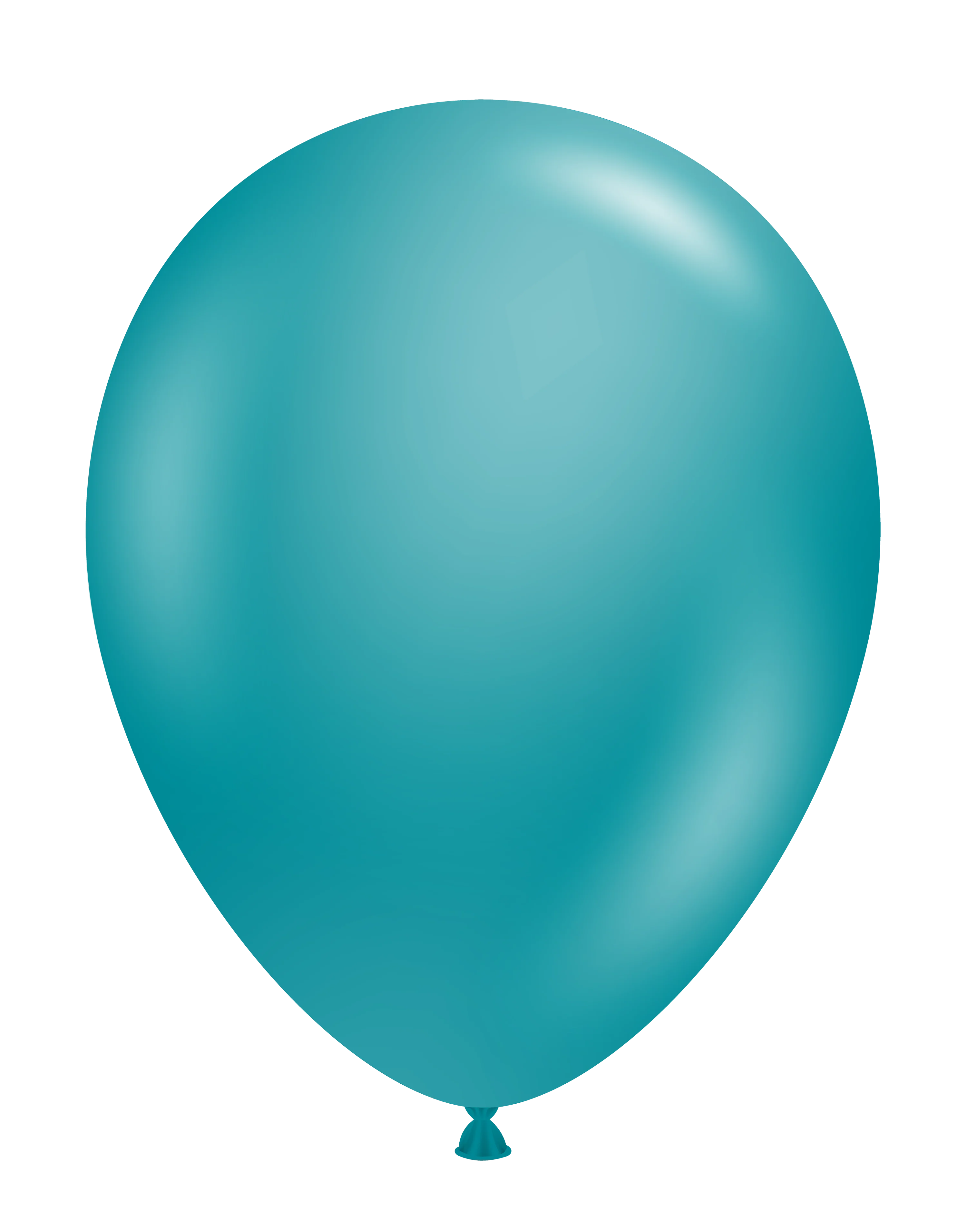 11" Pearl Metallic Teal Tuftex Latex Balloons (100 Per Bag)