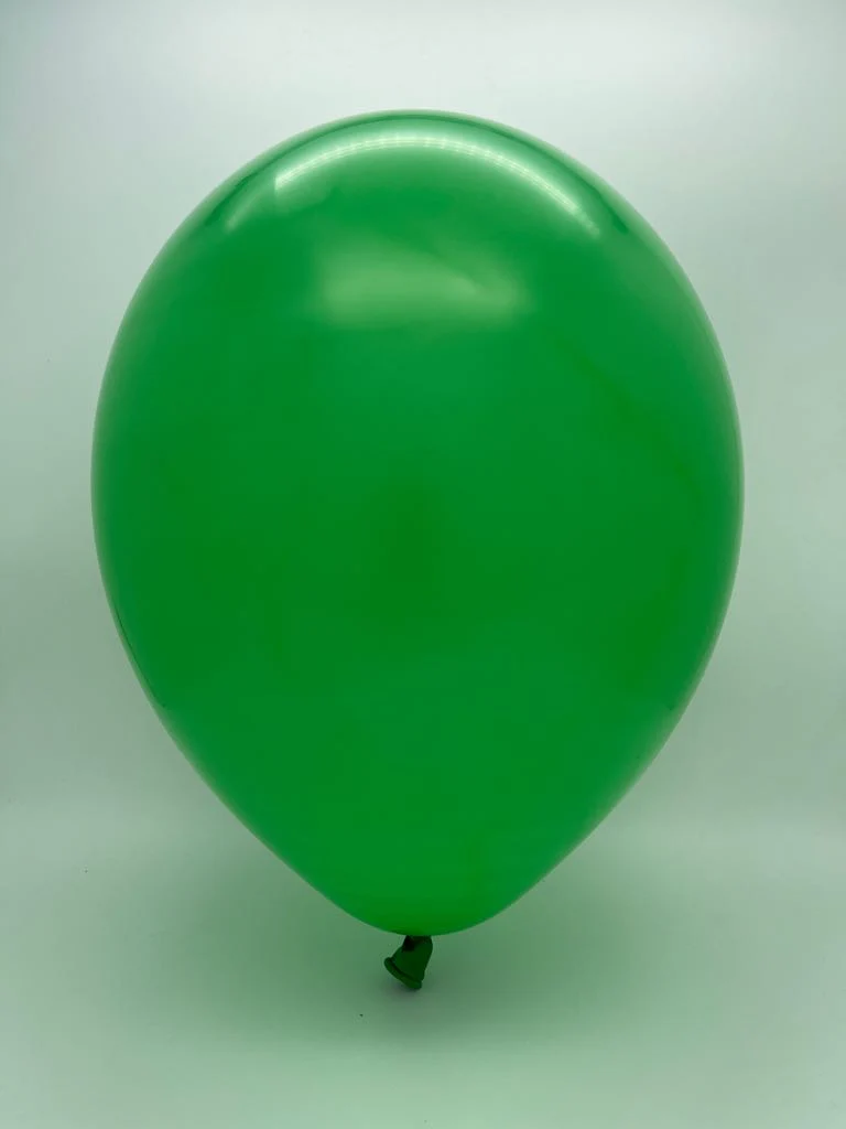 11" Standard Green Decomex Linking Latex Balloons (100 Per Bag) - Image 2