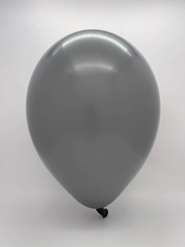 11 Inch Tuftex Latex Balloons Designer Balloons (100 Per Bag) Gray Smoke - Image 2