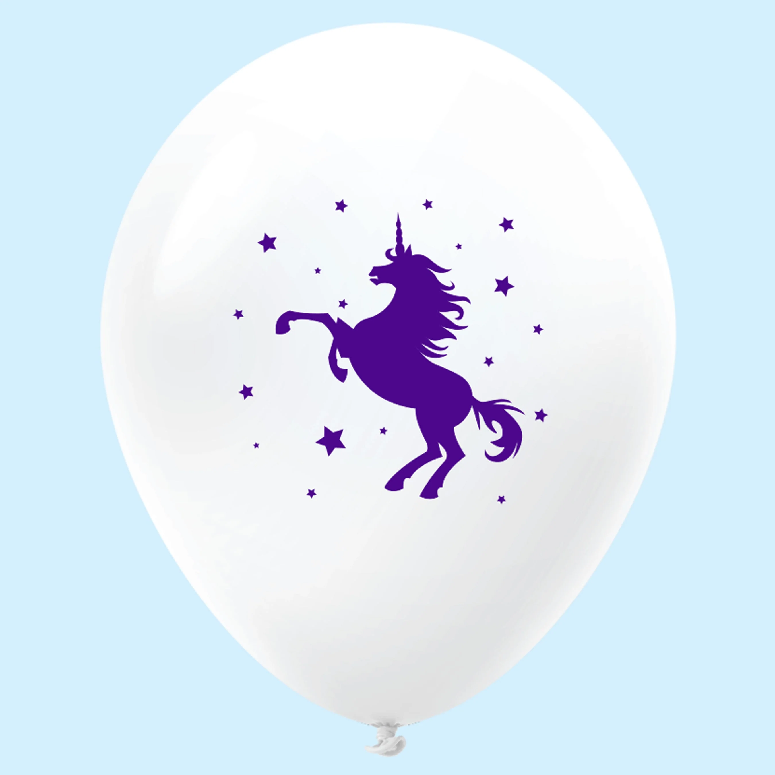 11" Unicorn Latex Balloons (25 Count) White