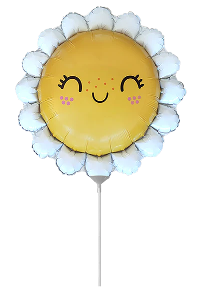 11" Airfill Only (Sticks Sold Separately) Baby Daisy Mini Foil Balloon