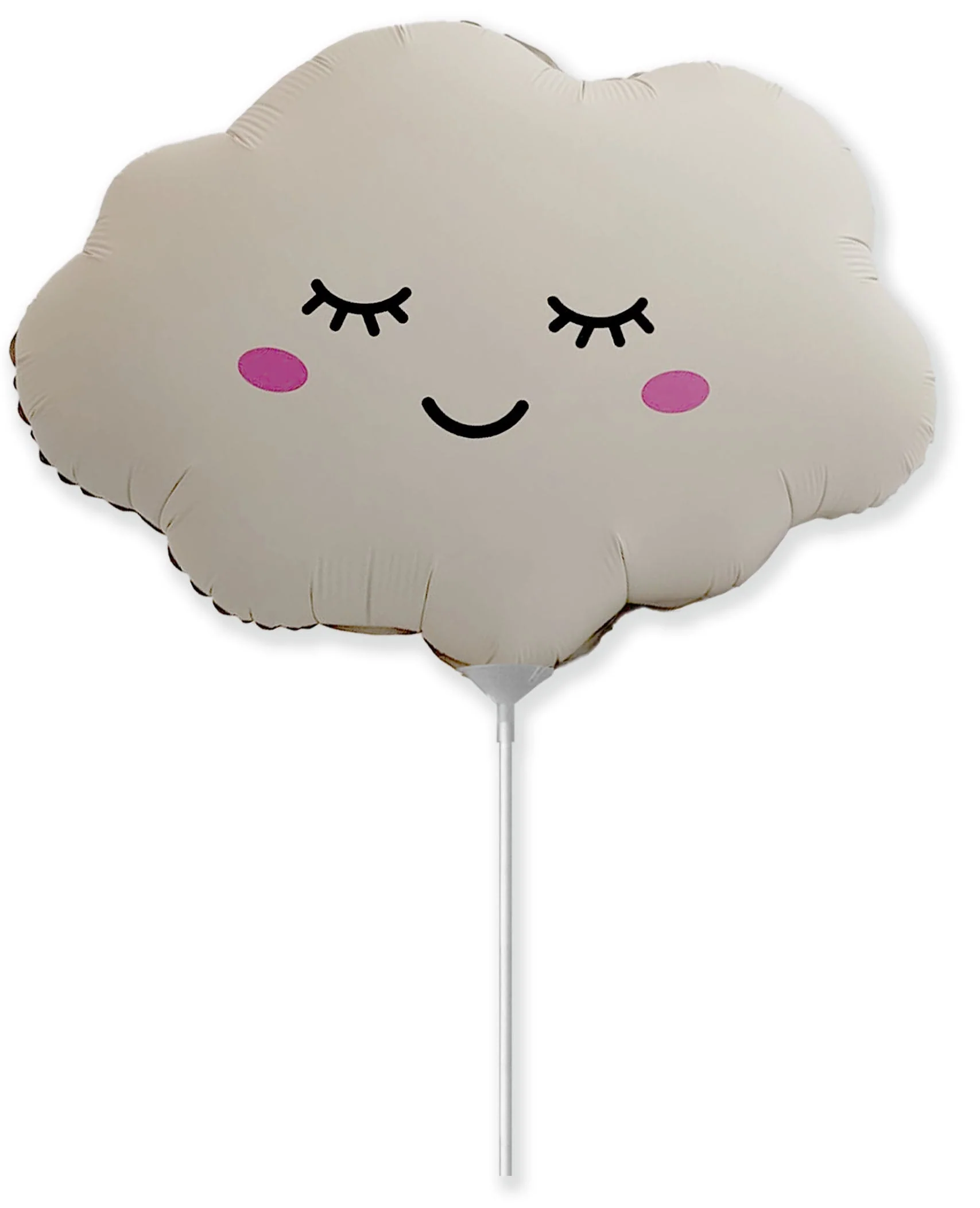 11" Airfill Only (Sticks Sold Separately) Cloud Matte Creamy Latte Mini Foil Balloon