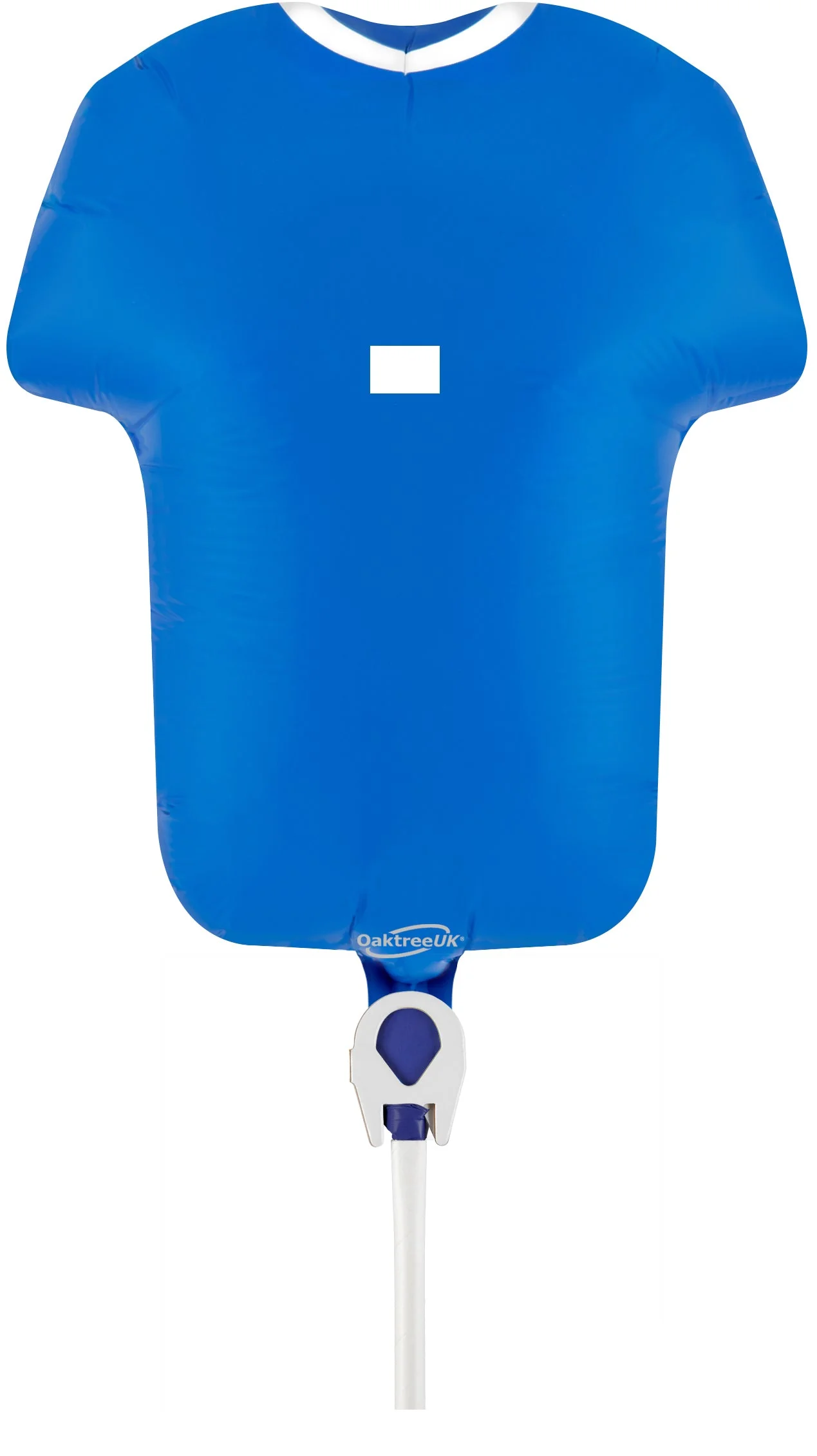11" Airfill Only Oaktree Brand Sports Shirt Blue Metallic (For Air) Packaged Foil Balloon