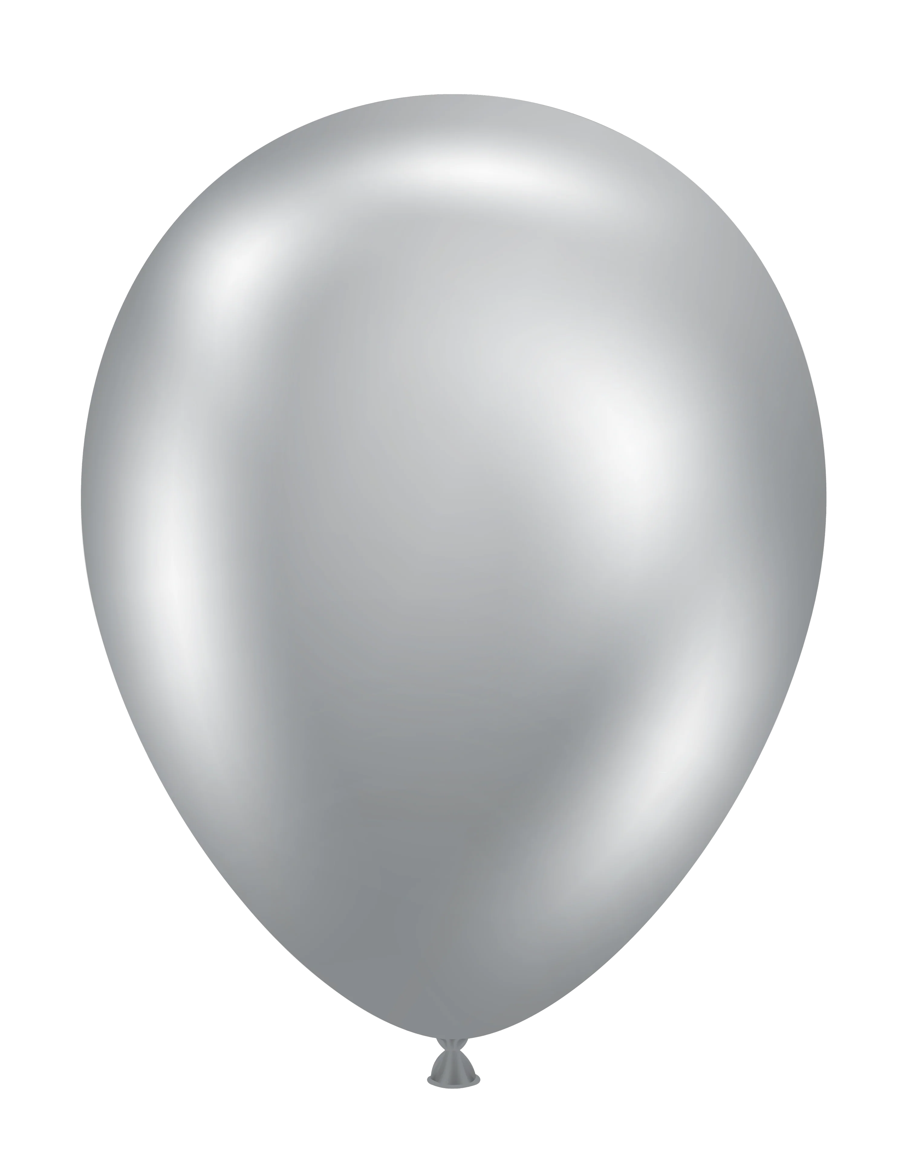 11" Silvery Chrome Like Tuftex Effects Latex Balloons (50 Per Bag) - Image 3