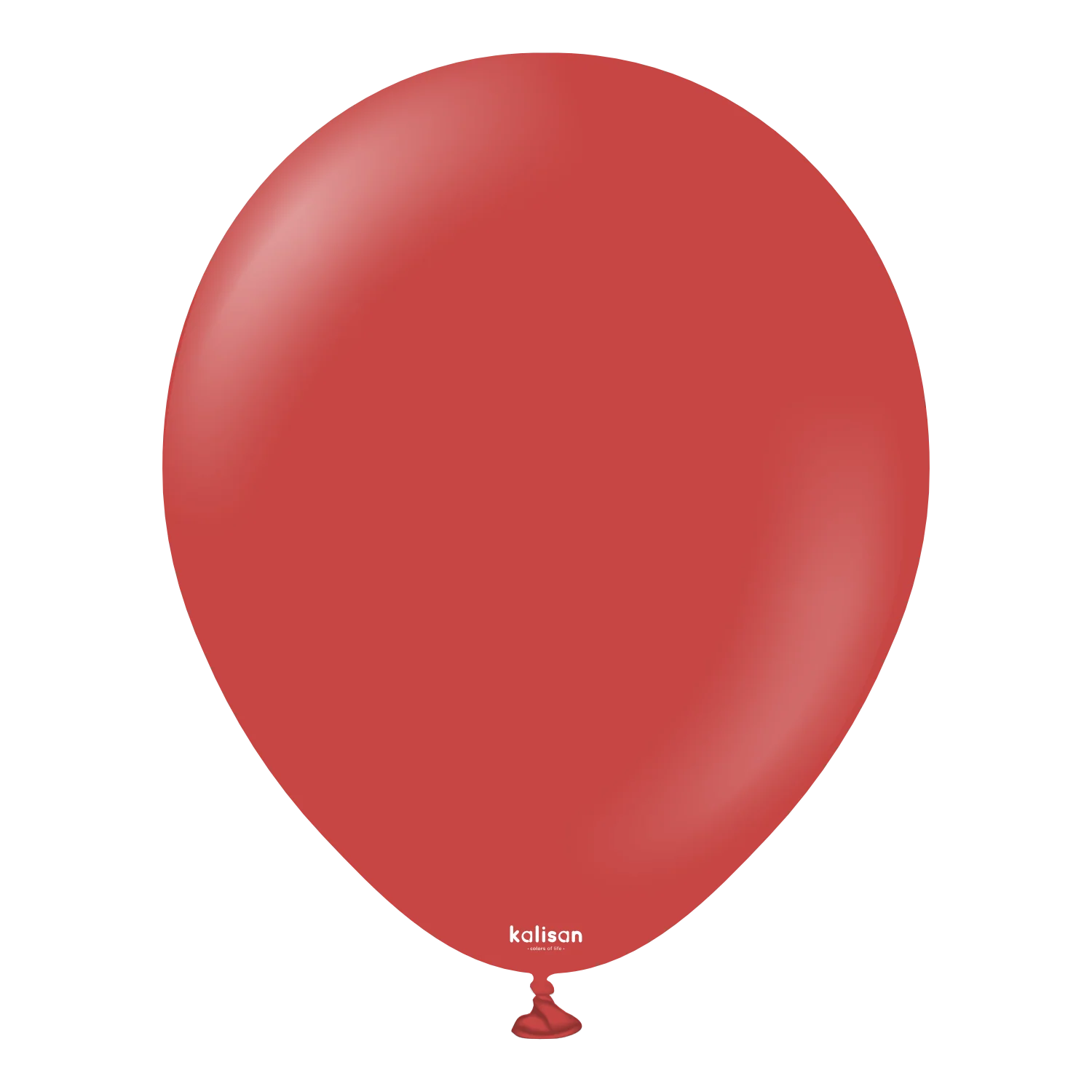 12" Kalisan Latex Balloons Standard Deep Red (50 Per Bag)