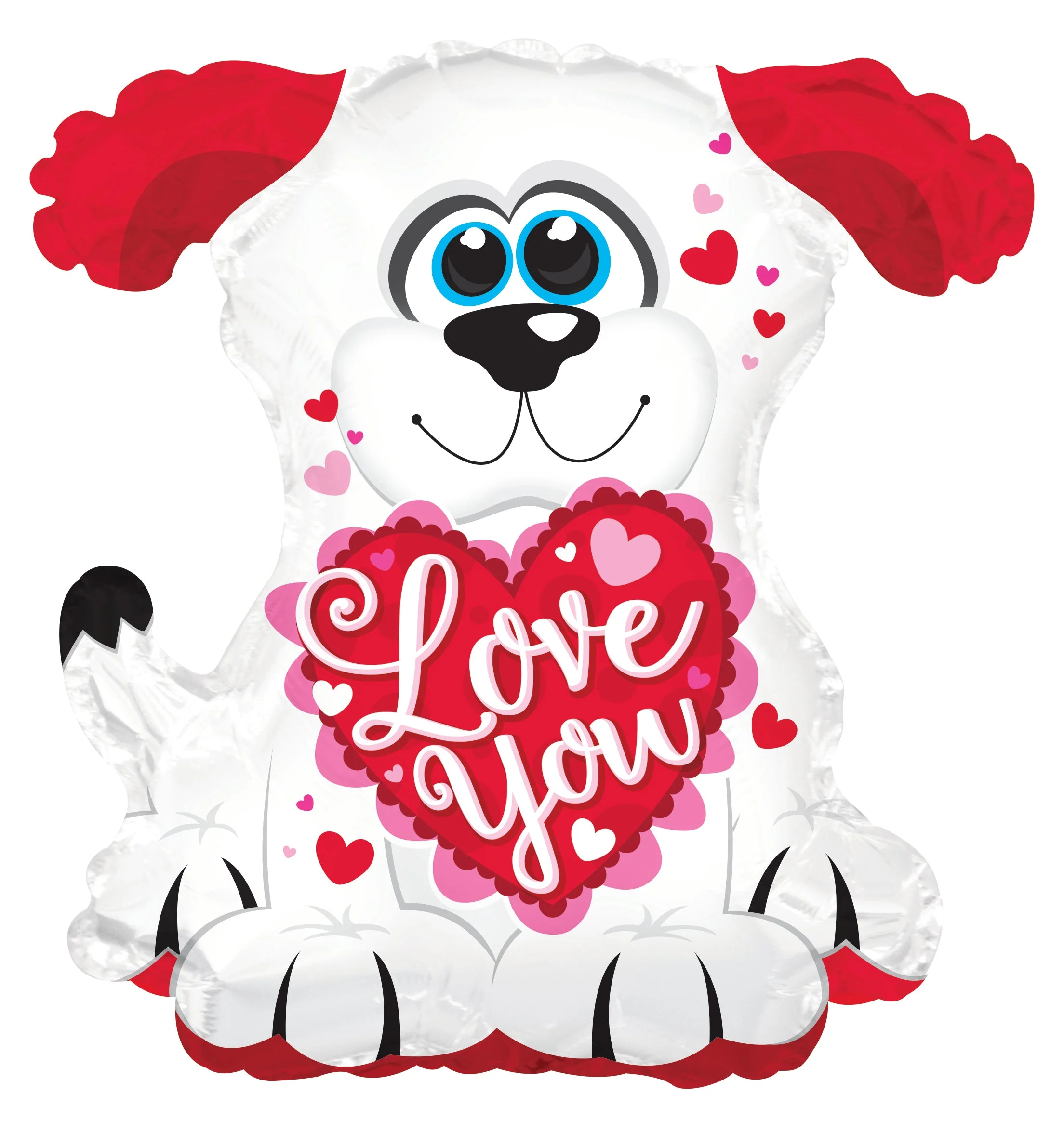 12" Airfill Only (Sticks Sold Separately) Love You Doggie Foil Balloon