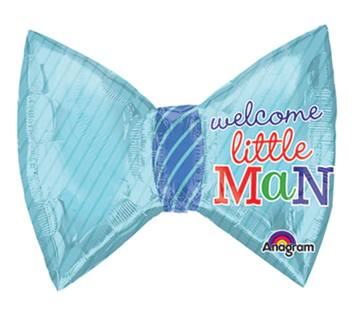 12" Airfill Only (Sticks Sold Separately) Mini Shape Little Prince Bow Tie Balloon