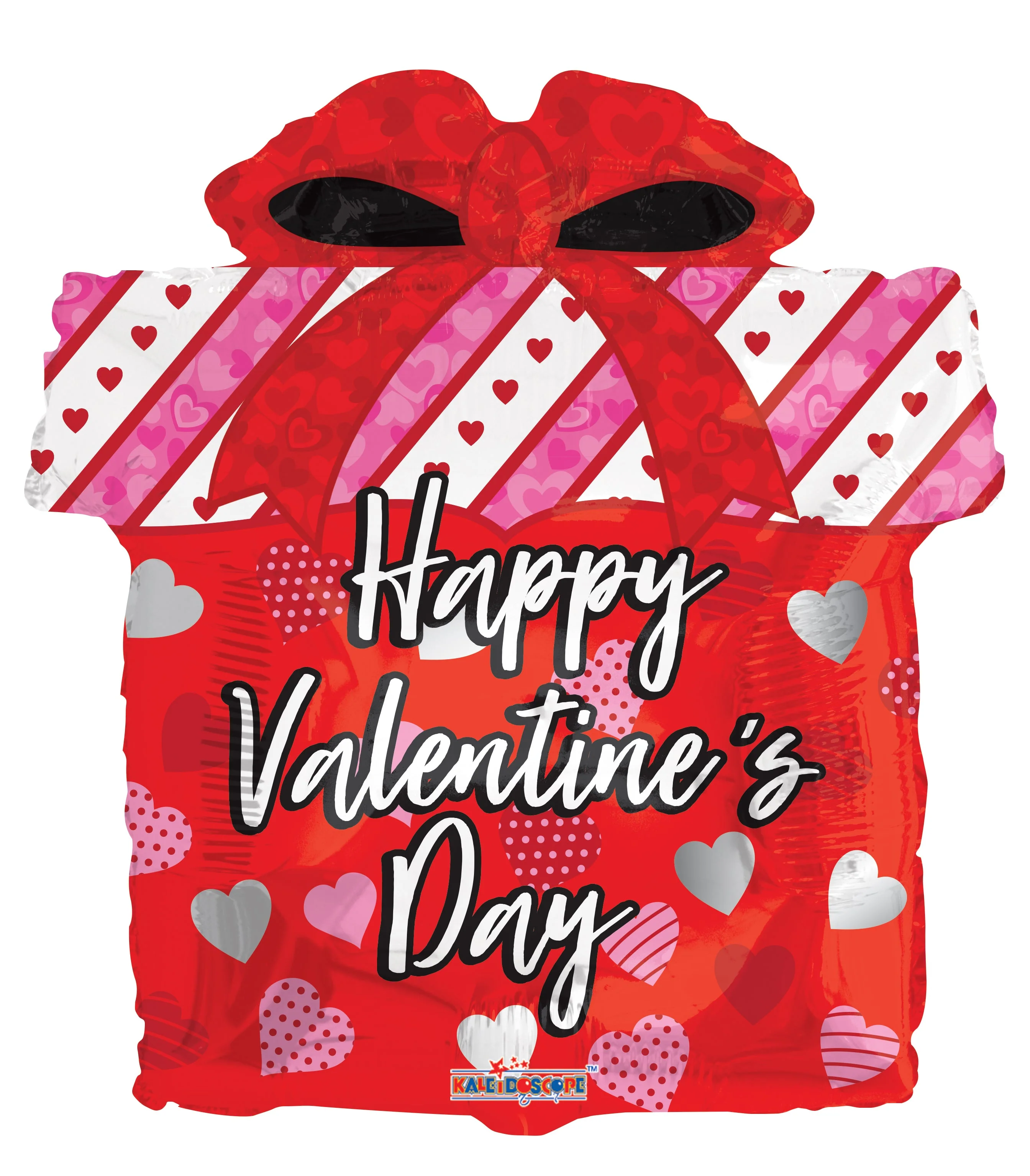 12" Airfill Only (Sticks Sold Separately) Valentine's Day Gift Box Shape Foil Balloon