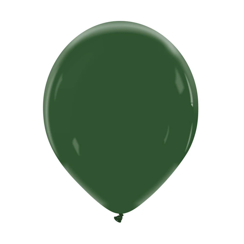 12" Cattex Premium Jungle Green Latex Balloons (50 Per Bag)