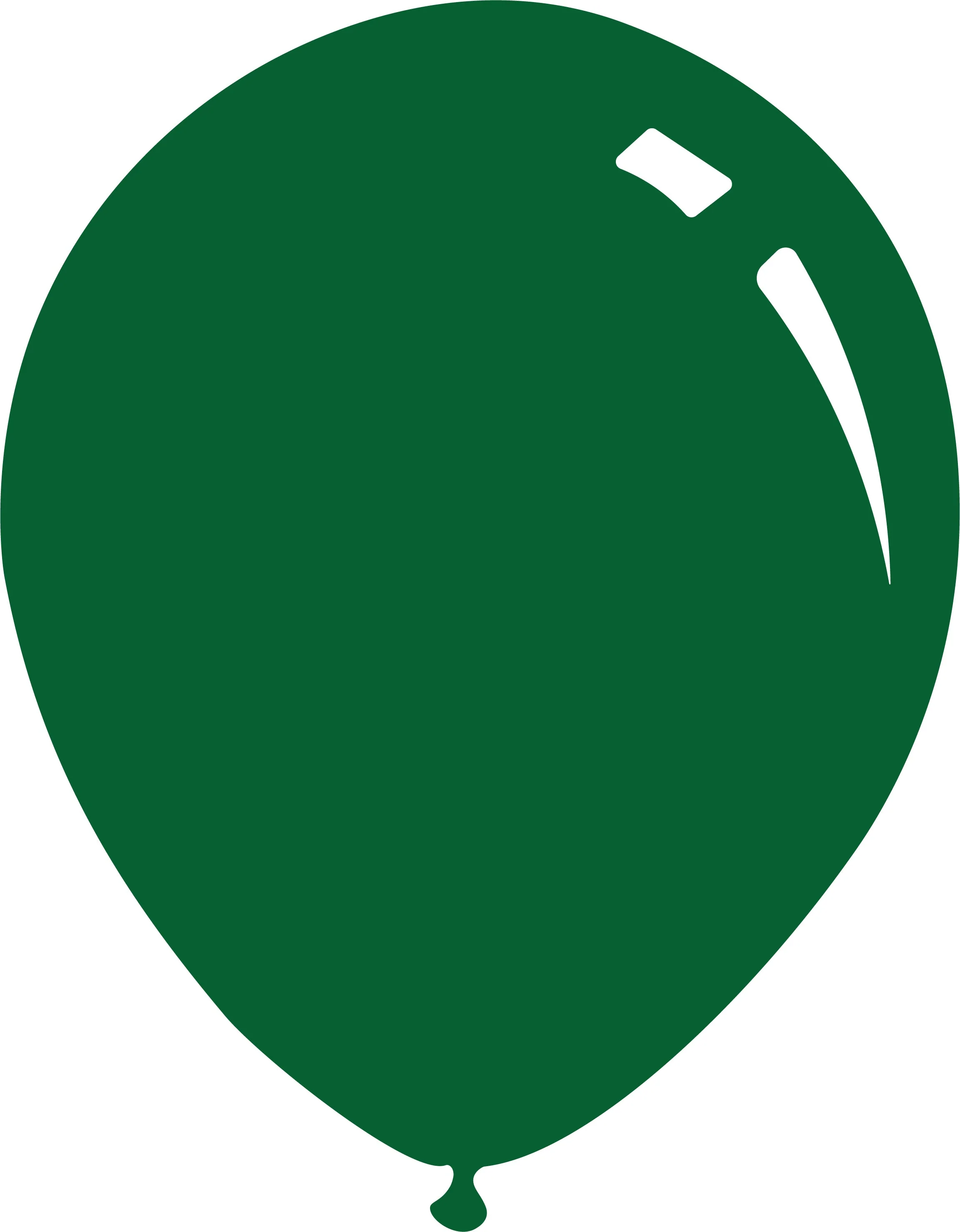 12" Crystal Dark Green Decomex Latex Balloons (100 Per Bag)
