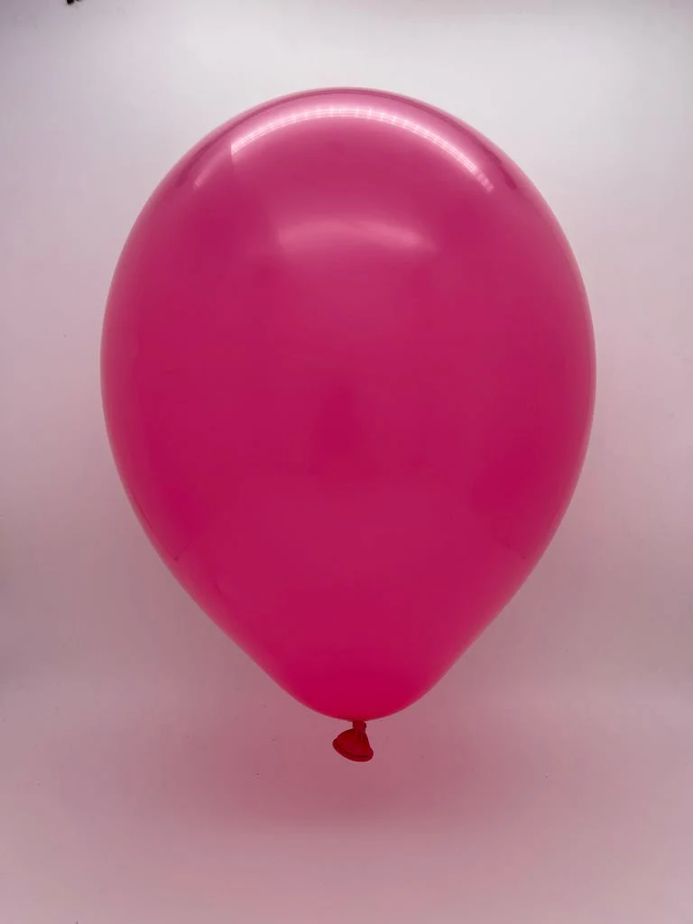 12" CTI PartyLoon Brand Latex Balloons (100 Per Bag) Standard Hot Pink - Image 2