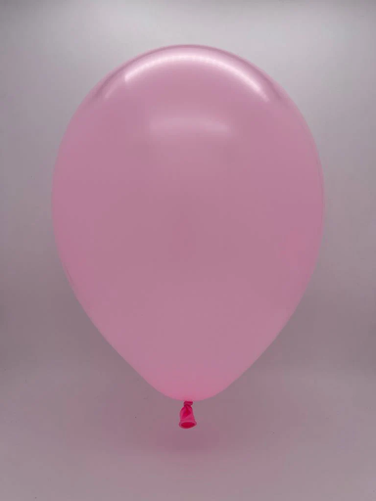 12" CTI PartyLoon Brand Latex Balloons (100 Per Bag) Standard Pink - Image 2