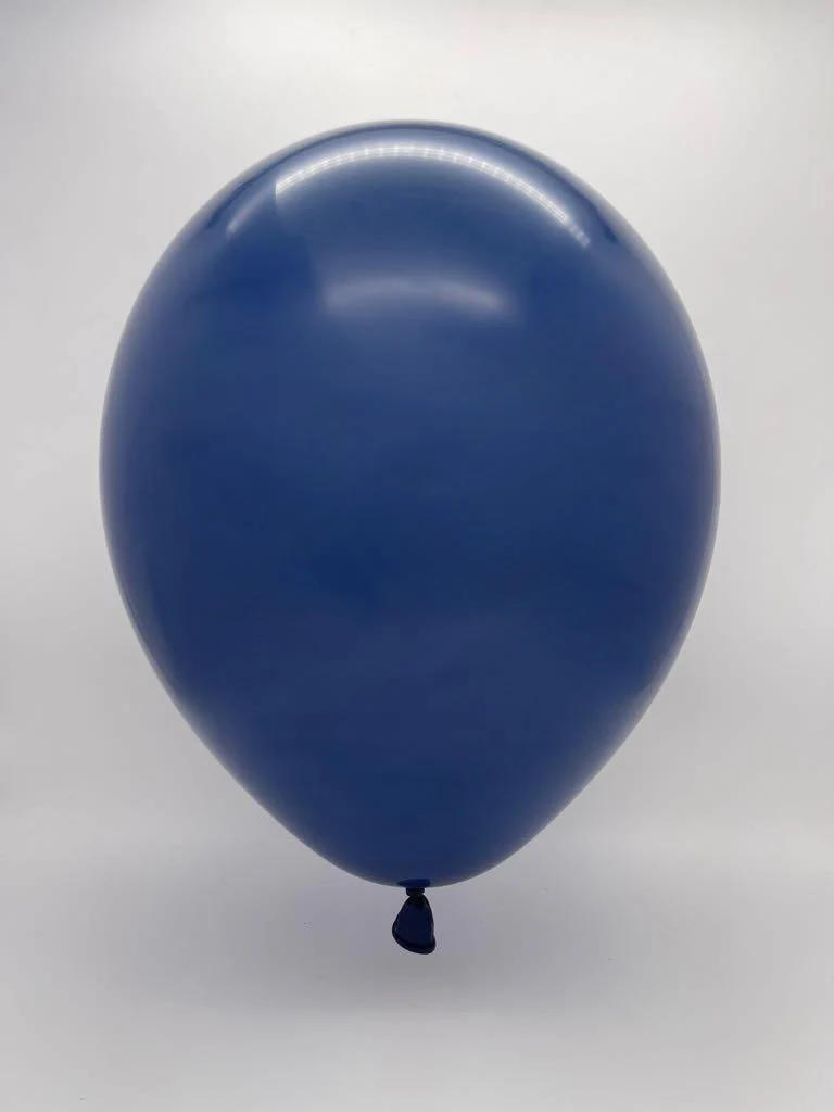 12" Deco Midnight Night Blue Decomex Latex Balloons (100 Per Bag) - Image 2
