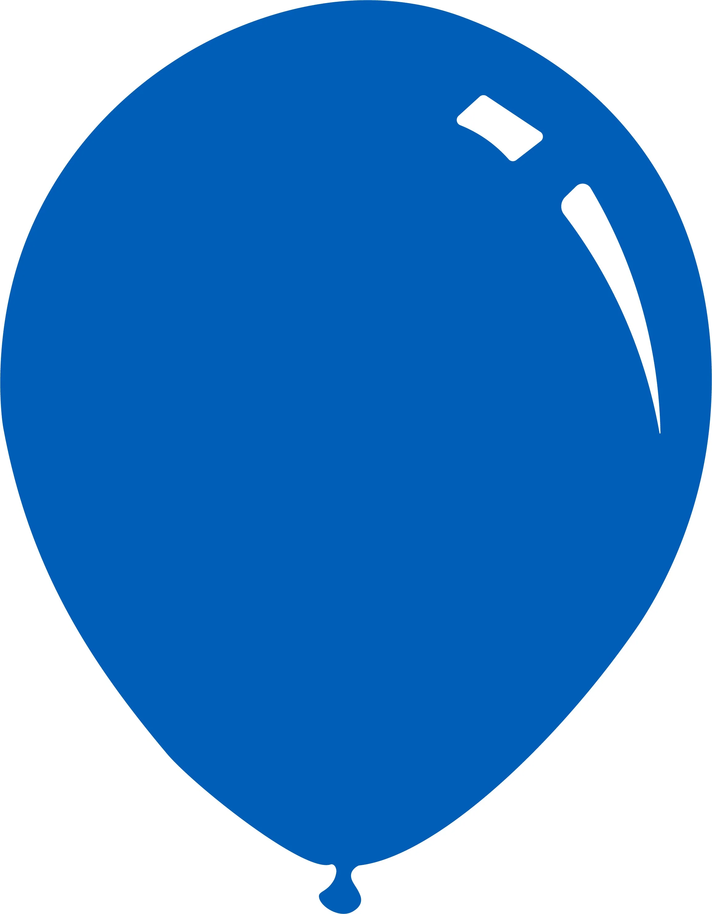 12" Deco Royal Blue Decomex Latex Balloons (100 Per Bag)
