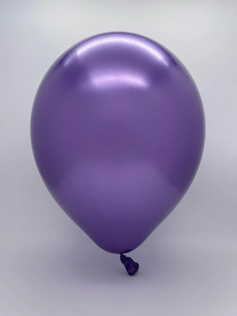 12" Decomex Luster Latex Balloons (50 Per Bag) Purple - Image 2