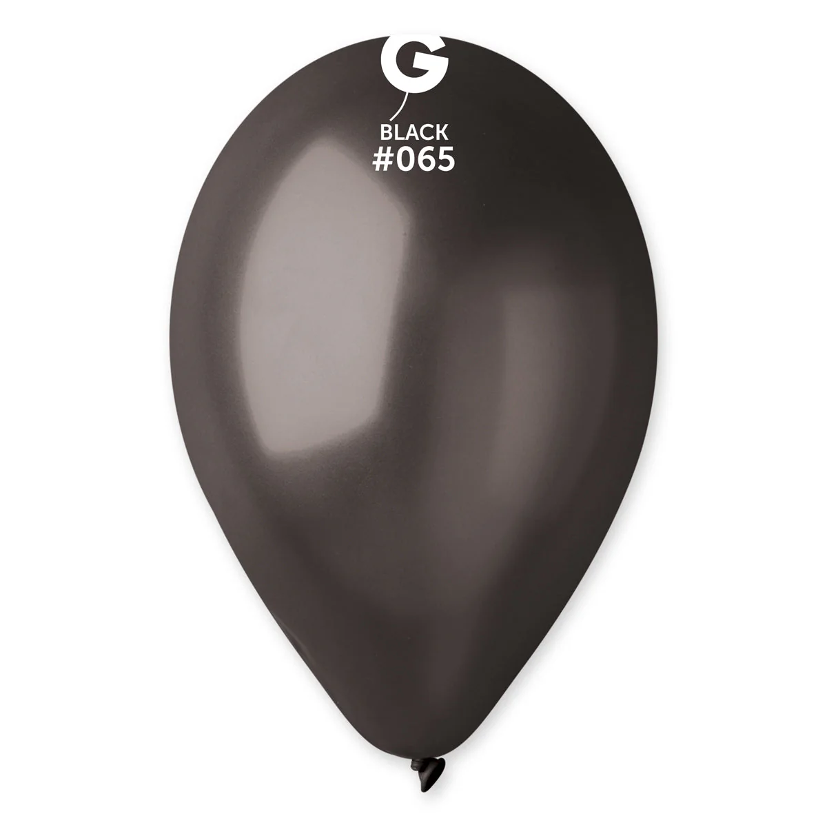 12" Gemar Latex Balloons (Bag of 50) Metallic Black