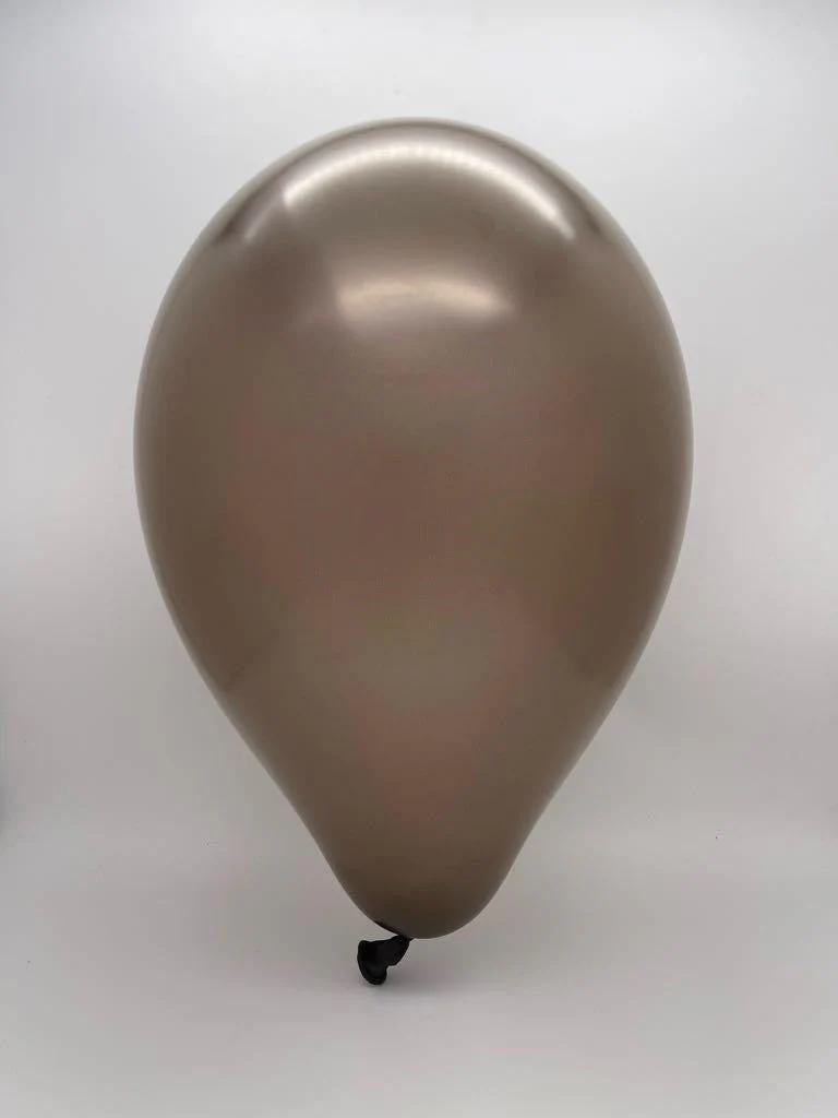 12" Gemar Latex Balloons (Bag of 50) Metallic Brown - Image 2