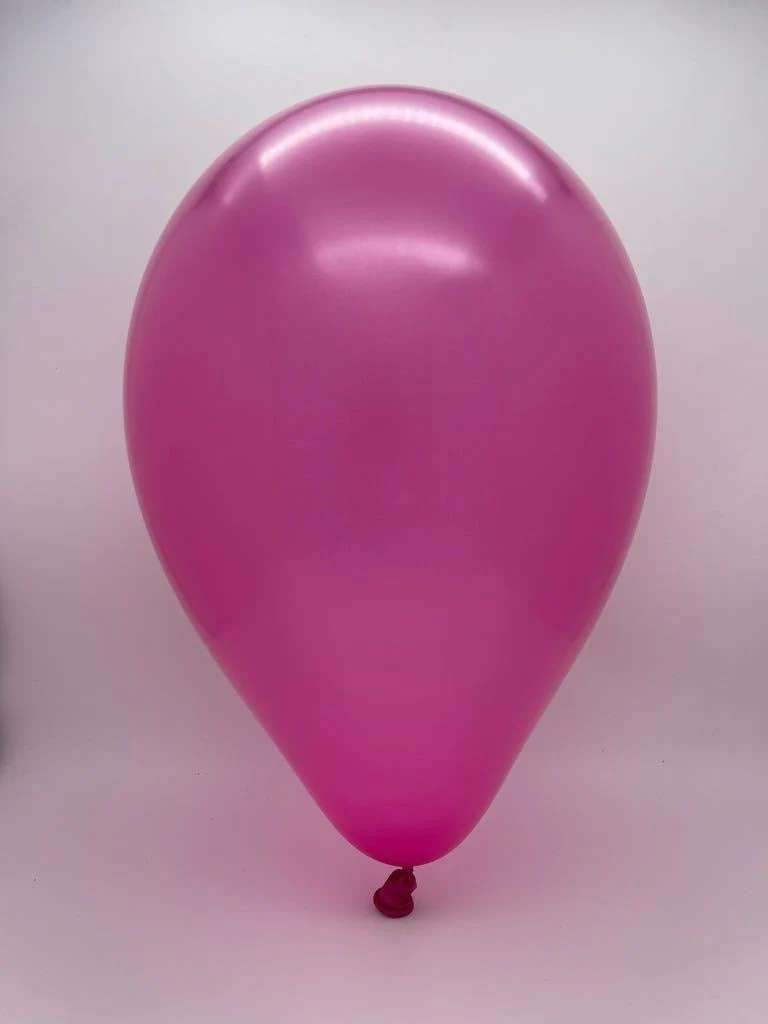 12" Gemar Latex Balloons (Bag of 50) Metallic Fuchsia - Image 2