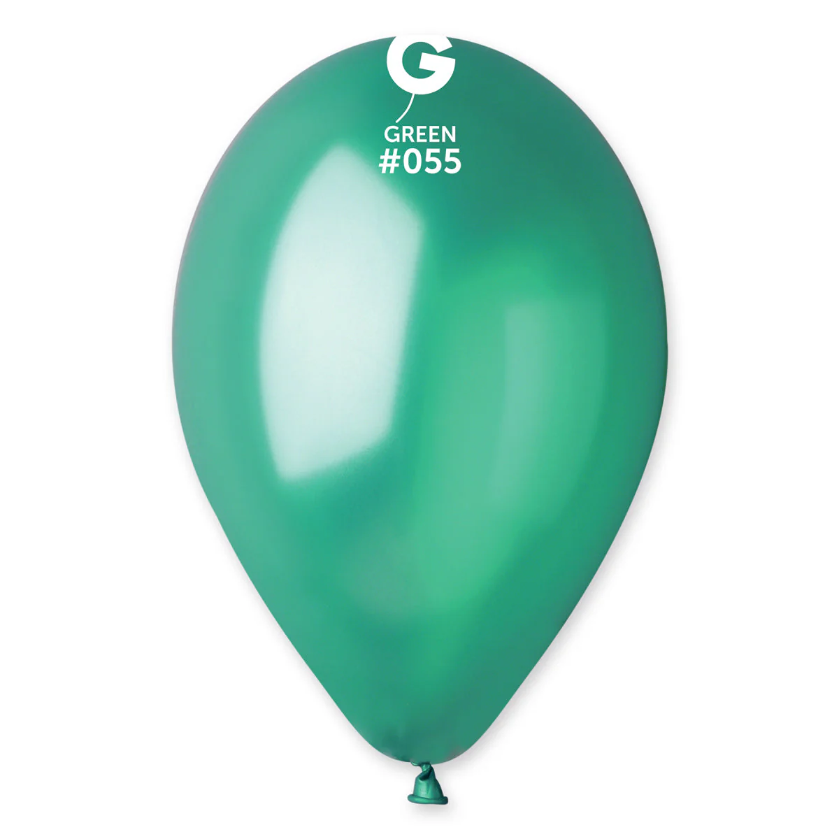 12" Gemar Latex Balloons (Bag of 50) Metallic Green