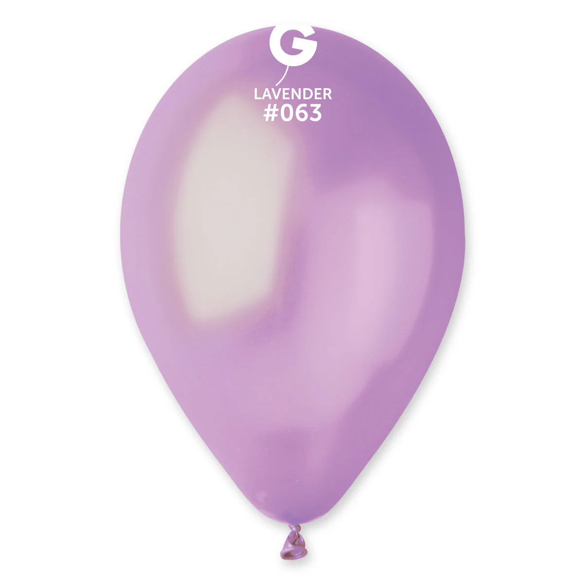 12" Gemar Latex Balloons (Bag of 50) Metallic Lavender