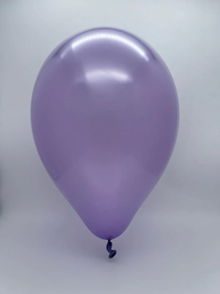 12" Gemar Latex Balloons (Bag of 50) Metallic Lavender - Image 2