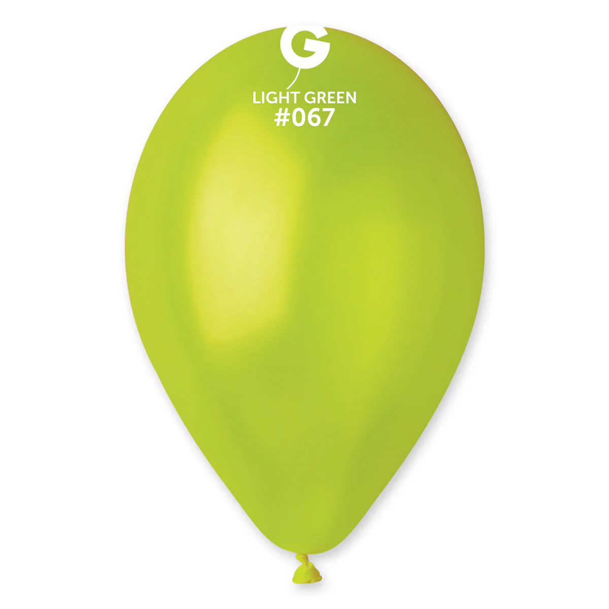 12" Gemar Latex Balloons (Bag of 50) Metallic Light Green