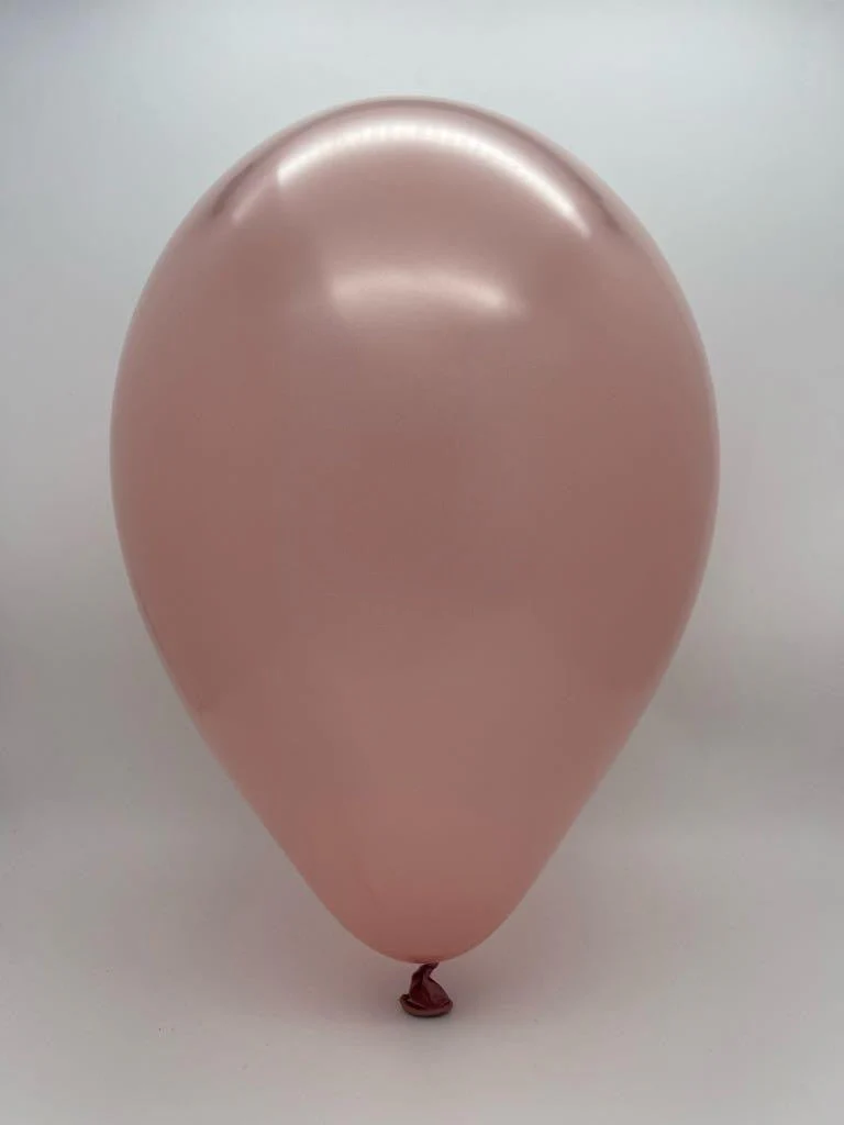 12" Gemar Latex Balloons (Bag of 50) Metallic Rose Gold - Image 2