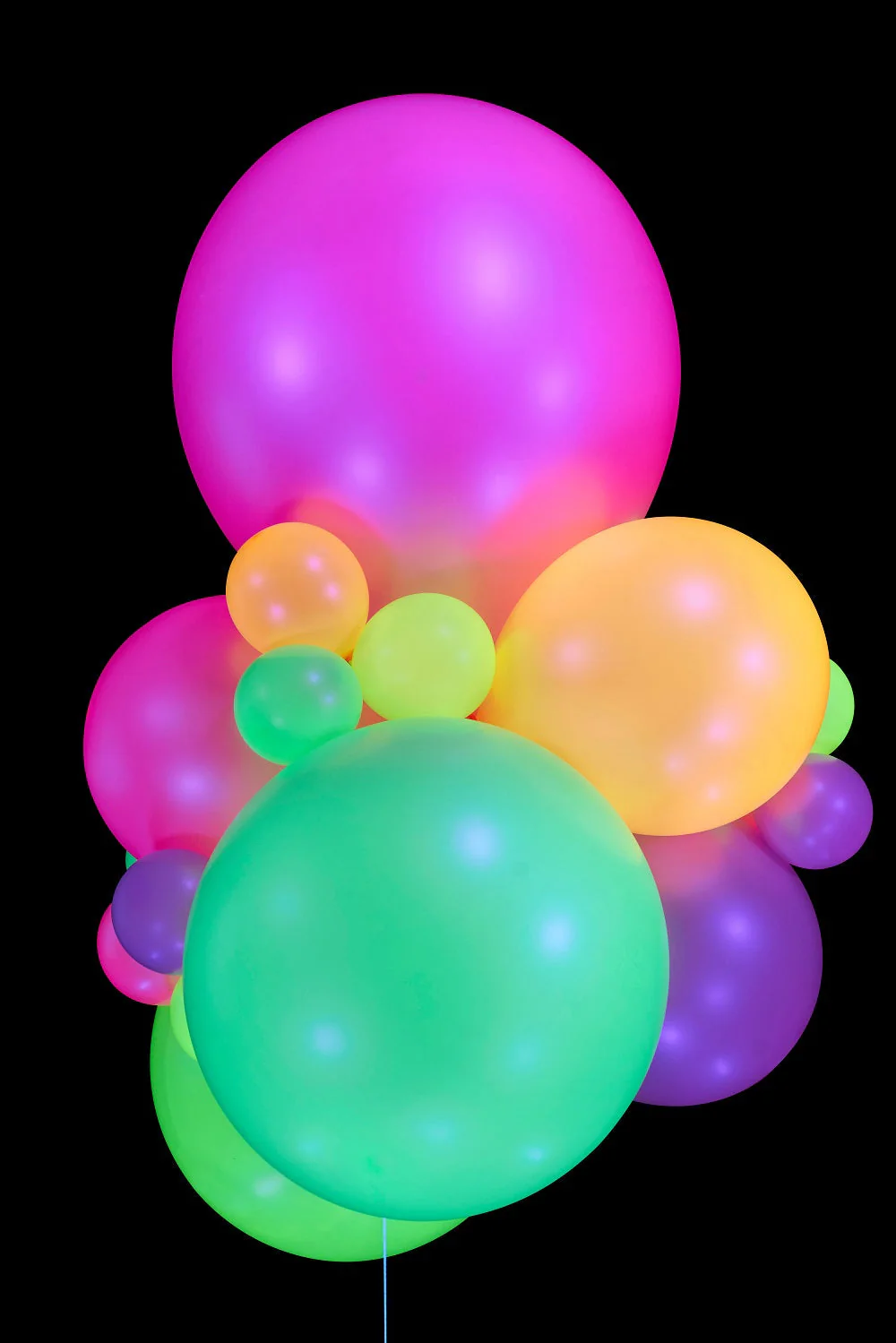12" Gemar Latex Balloons (Bag of 50) Neon Balloons Neon Red - Image 4