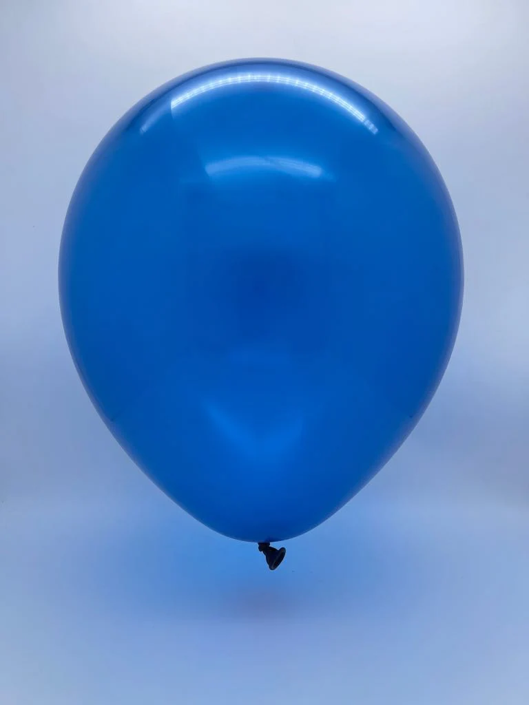12" Kalisan Latex Balloons Crystal Blue (50 Per Bag) - Image 2