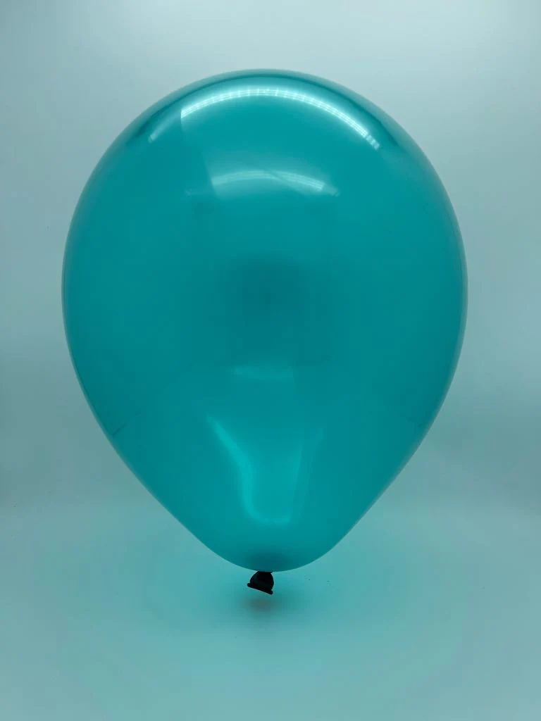 12" Kalisan Latex Balloons Crystal Turquiose (50 Per Bag) - Image 2