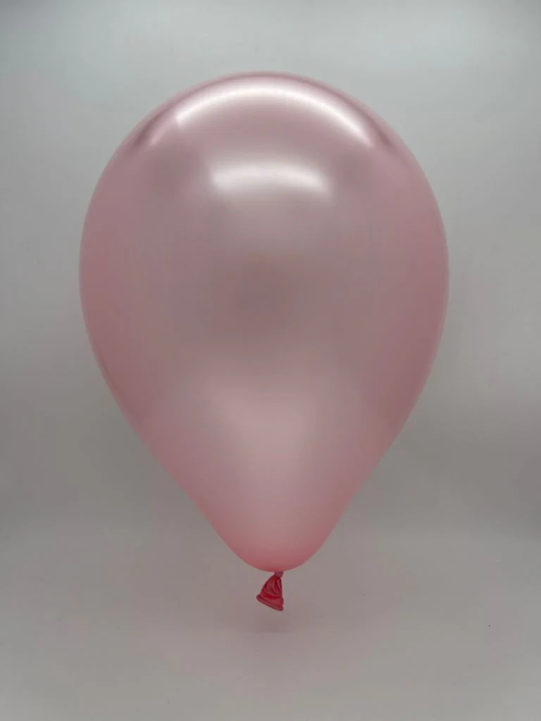 12" Kalisan Latex Balloons Metallic Pearl Pink (50 Per Bag) - Image 2