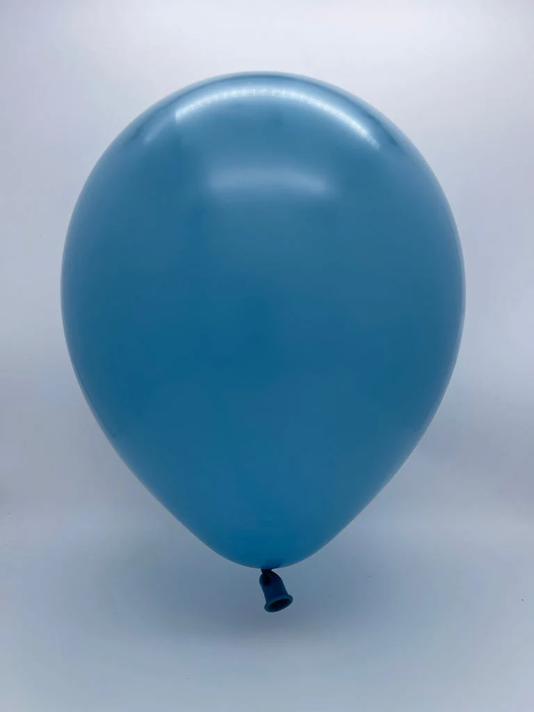 12" Kalisan Latex Balloons Retro Deep Blue (50 Per Bag) - Image 2
