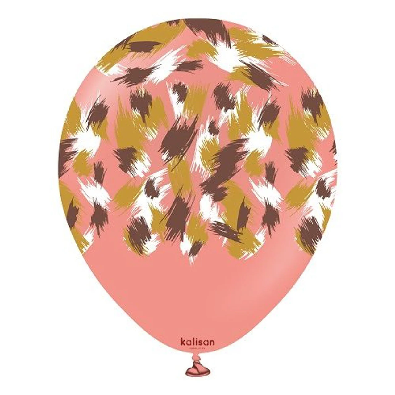 12" Kalisan Latex Balloons Printed Safari Savanna Coral (25 Count)